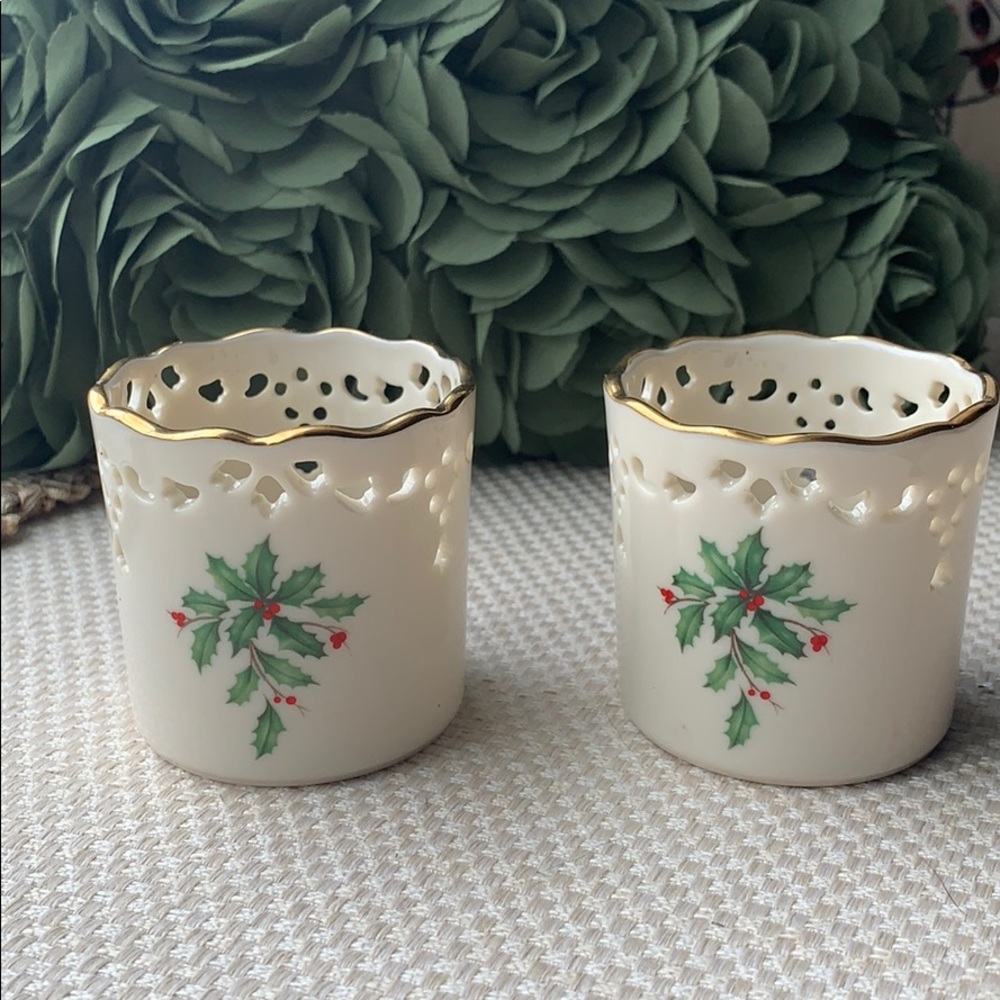 Lenox Holiday 🎄Votive Candle Holders